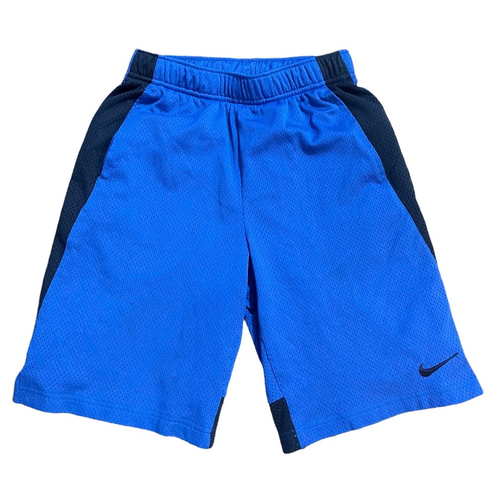 Nike blue and black athletic kids shorts.  T5